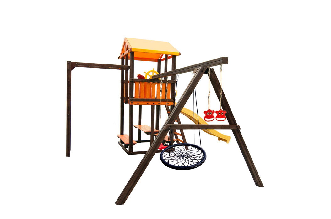 Игровой комплекс Perfetto sport «Бари-6» + качели «Паутина» фото 2