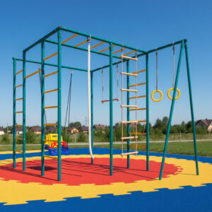 Детская площадка для дачи ЧЕ-СПОРТ Классик 0.9 (колор, качели 3в1) 6004 фото 1