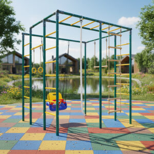 Детская площадка для дачи ЧЕ-СПОРТ Мини (колор, качели 3в1) 5021 фото 1
