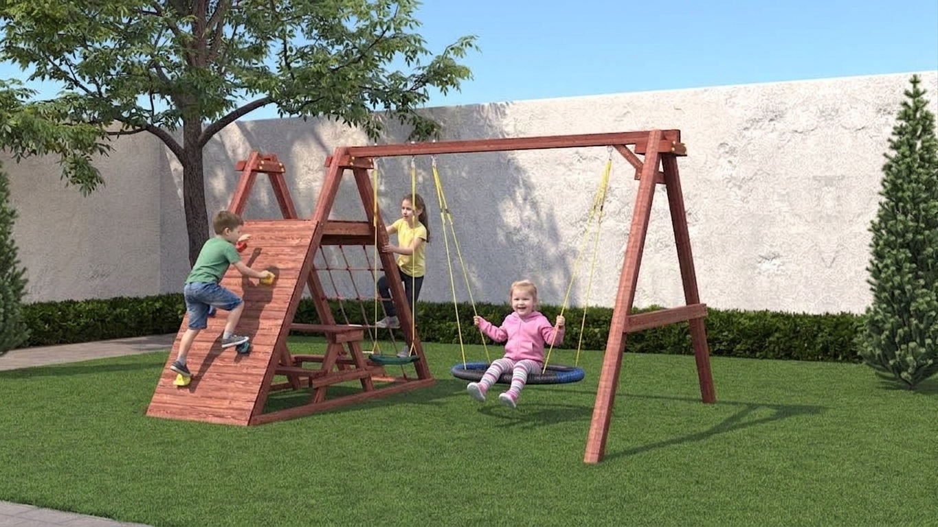 Детская площадка для дачи CustWood Айр A4