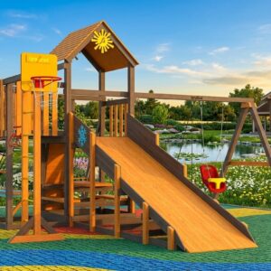 Детская площадка для дачи ИграГрад С с балконом мод.1 SF фото 1
