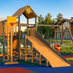 Детская площадка для дачи ИграГрад С с балконом мод.2 SF фото 1