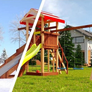 Детская площадка из дерева Савушка 4 сезона 3 фото 1