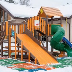 Детская площадка с зимней горкой IgraGrad C Мостик 1 с трубой SF1