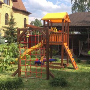 Игровой комплекс Perfetto sport «Питильяно-10» + качели-гнездо 1м. фото 1