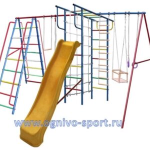 Детская площадка Вертикаль-А1+П макси с сеткой и горкой 3,0 м