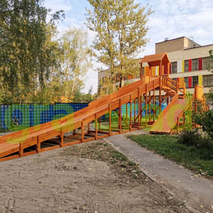Зимние деревянные горки IgraGrad
