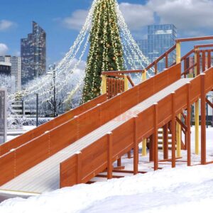 Зимняя деревянная горка Савушка Зима 7 фото 1