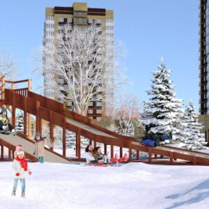 Зимняя деревянная горка Савушка Зима 9 фото 1